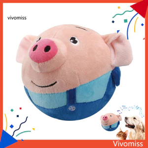 Đồ chơi nhồi bông thú cưng di chuyển tương tác Bóng nảy có thể sạc lại với âm thanh lặp đi lặp lại Đồ chơi chó hoạt hình để huấn luyện chó con và chơi Đồ chơi vui nhộn điện tử cho thú cưng Đồ chơi thú cưng