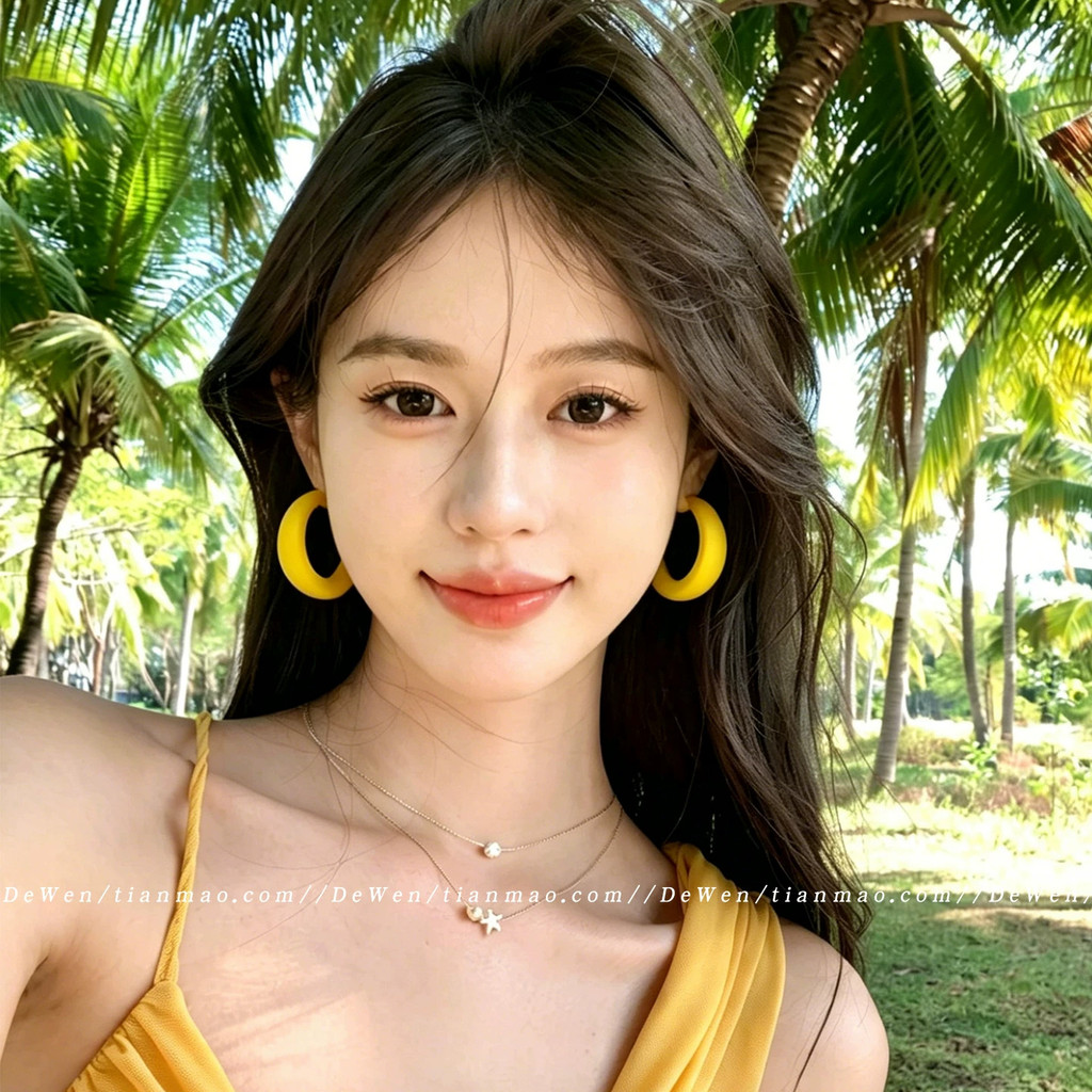 Vàng Bông Tai Hình Hoa Phong Cách Ngày Lễ Mới Nhất, Dành Cho Nữ