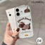 Ốp Lưng Cho IPhone 13 16 17 11 14 15 12 Pro Max 8 7 Plus 16 14 15 13 Plus XR Vỏ Điện Thoại Hình Chó Con Màu Nâu Chấm Bi