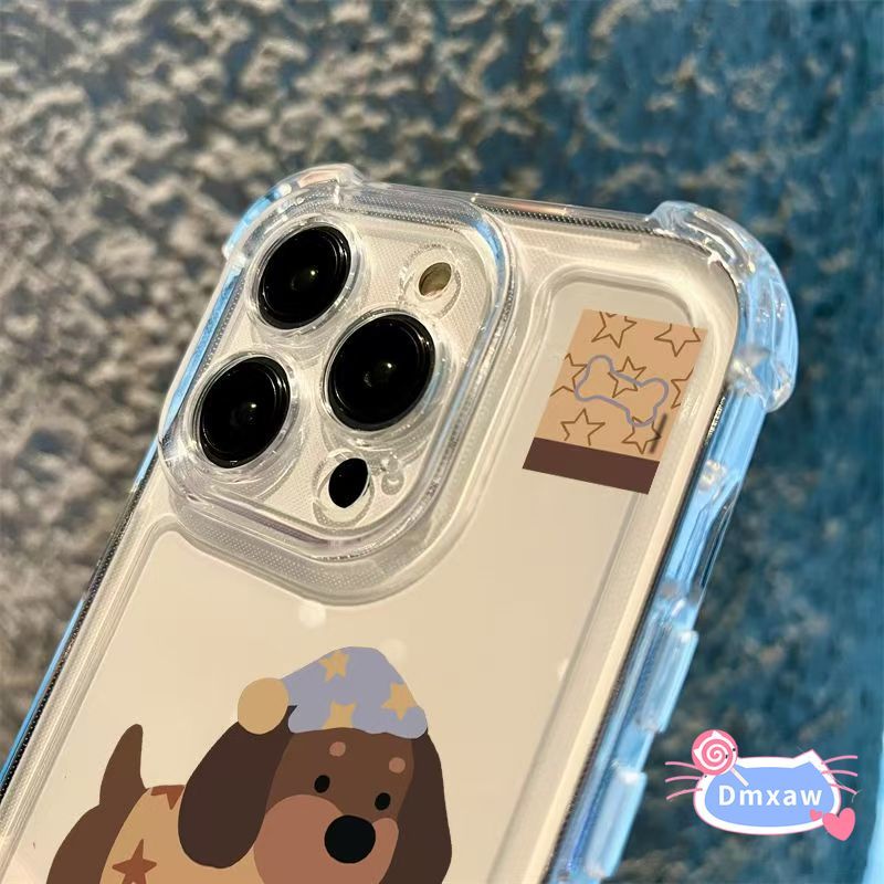 Ốp Điện Thoại Dachshund Dễ Thương Cho Samsung Galaxy M62 M56 M55 M54 M53 M52 M51 M44 M42 M40 M36 M35 M34 M33 M32 M31S M31 Prime M30S M30 4G 5G Vỏ Mềm Ngôi Sao Hoạt Hình Bốn Góc