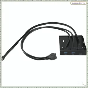Bảng điều khiển phía trước mềm 3,5 inch USB3.2 GEN2 TYPE-C 2 cổng USB3.2 + 1 cổng USB3.2 Type-C 20Gbps cho Vịnh ổ đĩa mềm 3,5 inch