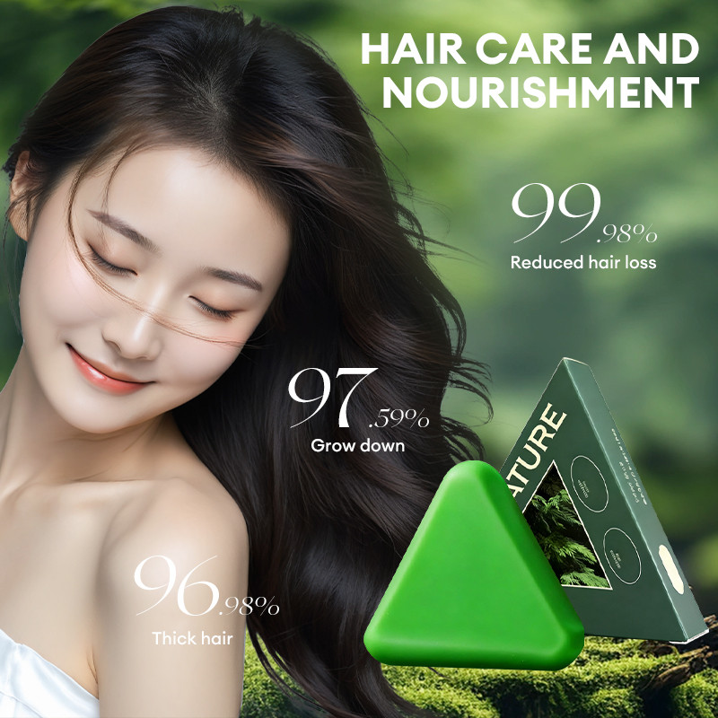 【Roshy】Làm sạch nhẹ nhàng Làm sạch lỗ chân lông Xà phòng gội đầu dạng bánh Bọt mịn Kiểm soát dầu.