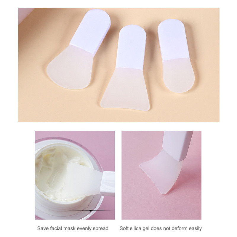 【Roshy】🍧chăm sóc da cọ tán phấn nền Cọ trang điểm mini cầm tay cọ đắp mặt nạ silicon cọ trang điểm.