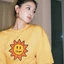 Áo thun cotton tay ngắn phong cách streetwear với hình ảnh Justin Bieber mỉm cười - GC1