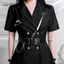 AqToCna - Thắt lưng nam nữ phong cách punk/goth, dây daPU kèm dây xích tháo rời