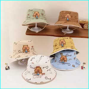 Mũ Vành Hoạ Tiết Capy Đáng Yêu Cho Bé Từ 2 Đến 6 Tuổi