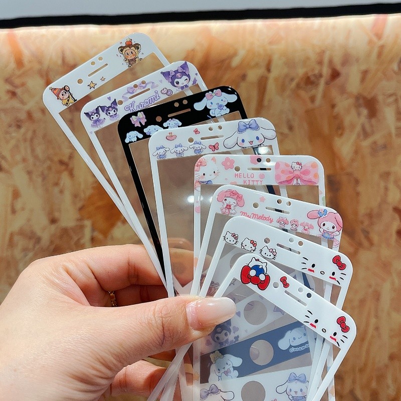 Bảo Vệ Màn Hình Cho iphone se2 se3 4 4s 5 5s se 6 6s 7 8 plus 3D Kính Cường Lực Hoạt Hình Kính Cường Lực Bảo Vệ Toàn Diện 4.7 5.5 inch Phim