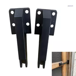 SUIT Bộ 2 Giá Đỡ Cửa Màn Hình Hạng Nặng Bộ Phần Cứng Cửa Hiện Đại Nâng Cấp Thiết Kế Để Khóa Nhanh Hoạt Động Mịn