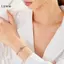 LUImo Tinh Tế Màu Bạc Trái Tim Vòng Tay Bé Gái Ngọt Ngào Lấp Lánh Zircon Dây Xích Có Thể Điều Chỉnh Thiếu Niên Trang Sức Phụ Kiện SBS