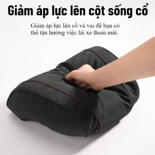 Gối cổ ô tô tiện dụng Gối thắt lưng thoáng khí có thể điều chỉnh Memory Foam Hỗ trợ tất cả các loại xe hơi