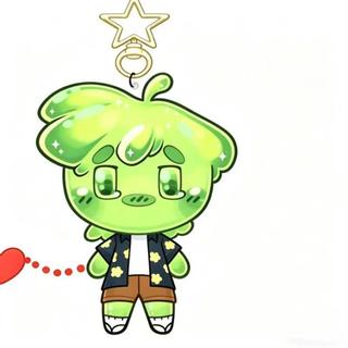 Magnetic Hearts D3rlord3 and Avery Acrylic Keychain Chibi Style Game Merch Double Sided Bag Pendant