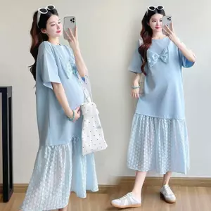 Đầm voan rộng dành cho bé gái béo mùa hè với chi tiết nơ duyên dáng - Khuyến mãi đặc biệt