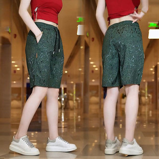 (M-5xl) Quần Short Nữ Thường Ngày 5 Inch Nhẹ Ice Silk Thoáng Khí Rời Phù Hợp Với Nửa Quần Cho Nữ Mặc Hàng Ngày