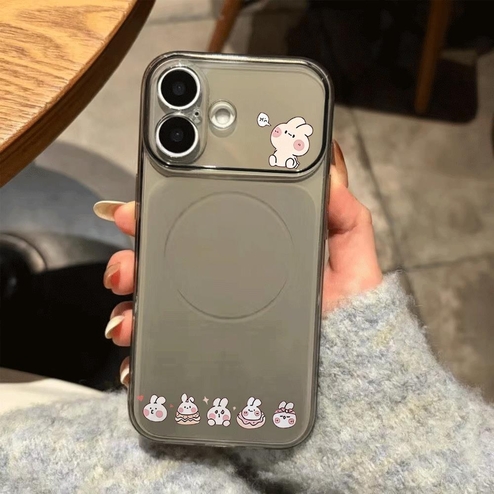 Thỏ dễ thương cho trường hợp iPhone 17pro iPhone 14 15 13 12 Jelly Case