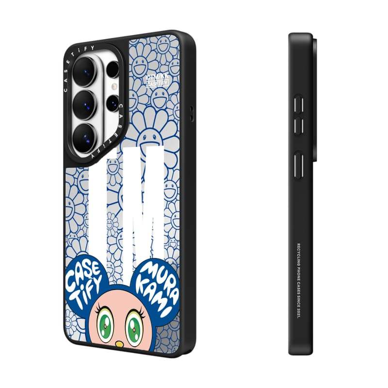 CASECASE X MR DOB Blue TM Samsung S Series Case Matte Black & Sliver Mirror Vỏ hút từ tính Samsung Galaxy S26 Ultra S25 S24 S23 Ultra Plus Mặt sau cứng có hộp Logo khắc