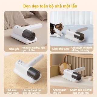 Nệm Máy Hút Bụi Bụi Mite Tẩy Cầm Tay Hút Mạnh UV Máy Khử Trùng Tóc Thú Cưng Nhà