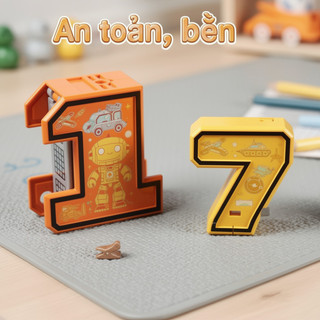 Bộ đồ chơi Robot số biến hình 0 9 Máy bay không gian quân sự Xe tăng STEM Học tập cho trẻ em