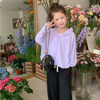 Áo chống nắng bé gái mỏng nhẹ thoáng khí - áo có mũ nhanh khô mặc ngoài mùa hè