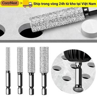 Mũi khoan COZYNEST, Máy cưa lỗ gạch men khô bằng gốm Granite, Dụng cụ cầm tay hình lục giác 6 / 8 / 10 / 12mm chất lượng cao để khoan và mài