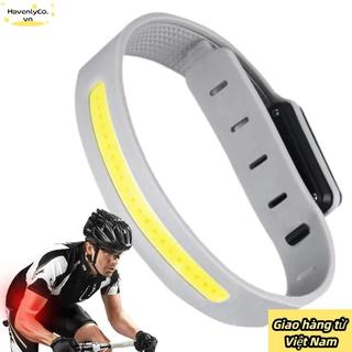 [Giao hàng nhanh] Đèn LED HAVENLYCO - Dây đeo cổ tay chống nước, sạc lại qua USB - An Toàn khi Đi Xe Đạp