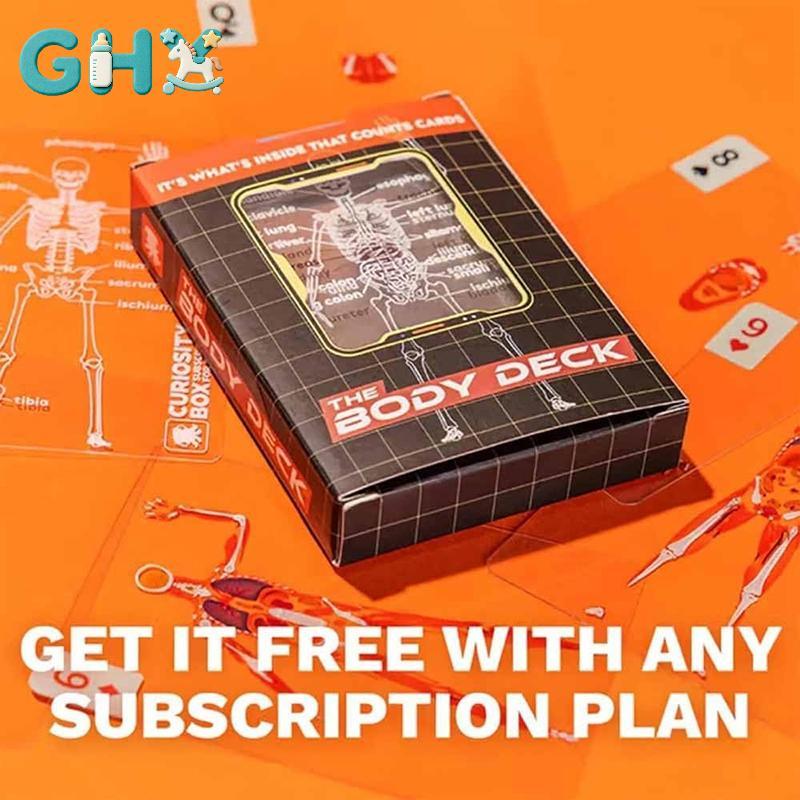GHX Giải Phẫu Con Người Bộ Thẻ Trò Chơi Trong Suốt Vui Nhộn Cho Tiệc VN