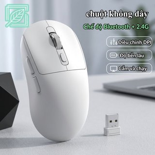 Chuột không dây Tri Mode Bluetooth 2 4G Type C Silent Click 6400DPI Máy tính xách tay chơi game văn phòng