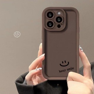 Dành Cho IPhone17 16 15 14 13 12 11ProMax X XR XSMax 7Plus Đơn giản Vintage mặt cười emo trường hợp điện thoại chống rơi