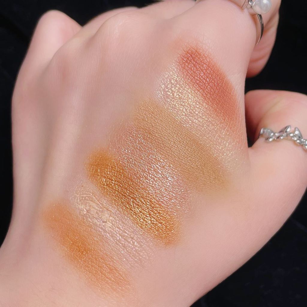 MYHO Palette Mắt 16 Màu Ánh Kim/Matt - Chủ Đề Hoàng Hôn California, Mắt Nâu Đất, Bảng Mắt Hot Trend Ins
