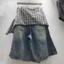Quần Short Denim Nữ Retro Rách, Mùa Hè, Mỏng, Ống Rộng