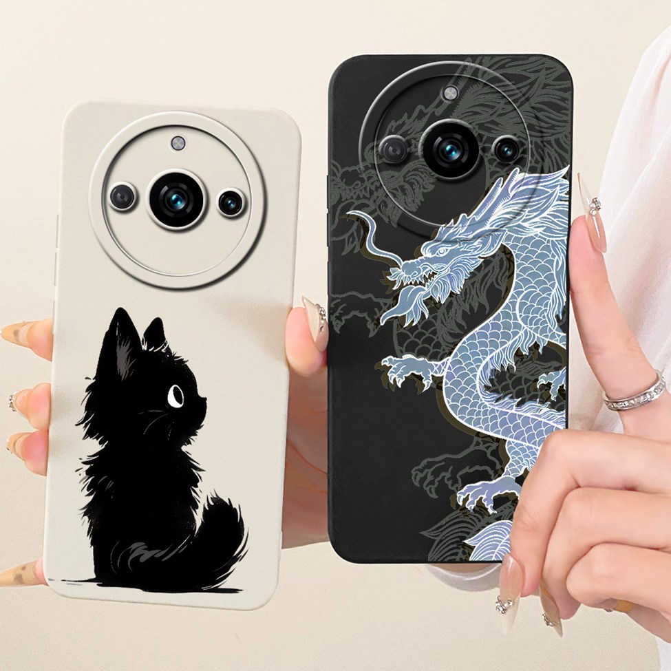 Dành Cho Realme RMX3751 Vỏ Cho Realme 11 Trung Quốc Bìa Hoạt Hình Thời Trang Dễ Thương Ngộ nghĩnh Sơn Vỏ Điện Thoại Silicon