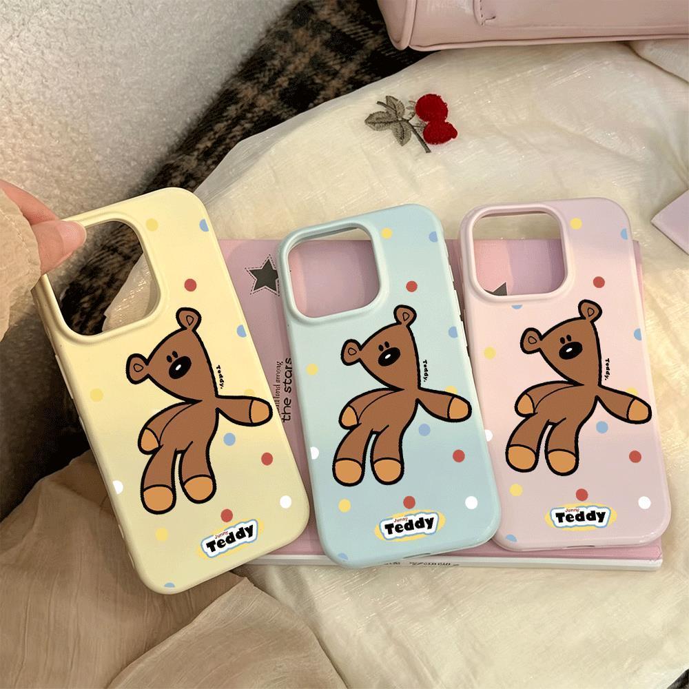 Gấu nâu Thích hợp iPhone 1716/15/14 trường hợp 13/12/11xr dễ thương 8/7 hàng ngày