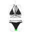 Bikini Màu Trơn Mỏng Hơn Nhìn Gợi Cảm Màu Trơn Đồ Bơi Nữ Thép Hỗ Trợ Poly Đồ Bơi Bikini