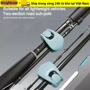 SNUGHOUSE 1 / 4 Giá đỡ cần câu đa chức năng, Kẹp lưu trữ đồ ăn nhẹ Kẹp cần câu bền, Cần câu chống trượt treo tường di động Phụ kiện câu cá cố định