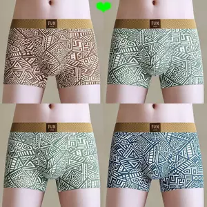 Quần lót nam Thân thiện với da Thoải mái Màu sắc tự nhiên Bộ đồ thể thao Ruyi tốt lành