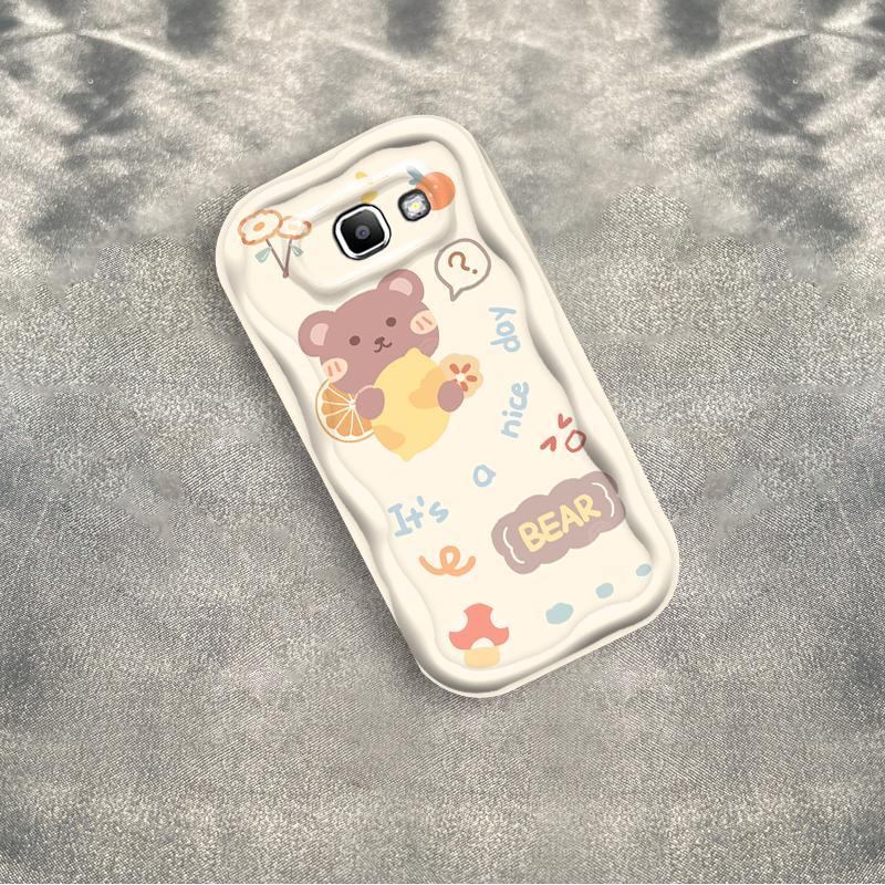 Thích hợp cho Samsung J7 Prime ON7 2016 Bảo vệ 3D TPU mềm Gấu Rilakkuma Vỏ điện thoại chống sốc