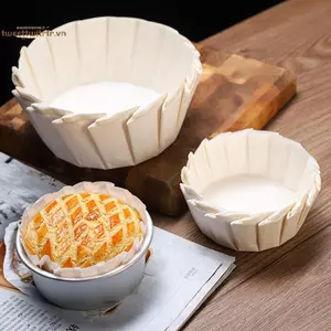 TRTR 50 Chiếc 3.5 / 4 / 5 / 6 / 8 Inch Lớn Xếp Ly Bánh Phô Mai Nướng Bánh Giấy Cho Tiệc Cưới Muffin Khuôn Bánh Giấy Cốc Chống Dầu Bọc VN