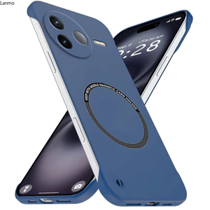 Không Biên Giới Sang Trọng Cho Redmi K80 Pro K80Pro Từ Tính Mỏng Không Khung Nhẹ Mờ Chống Trầy Xước Vỏ Cứng Chống Sốc Túi Giáp