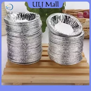 ULJ 50 / 100 Chiếc Nồi Mini Pie Nướng Đĩa Dùng Một Lần Nướng Bánh Tart Khuôn Cupcake Pan Pudding Khuôn Tròn Nướng Bánh Cup.