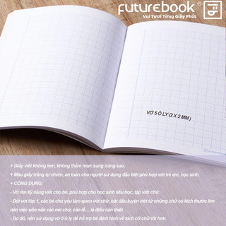 (Lốc 10 Quyển) Tập Vở Học Sinh Futurebook Nhi Đồng 96 Trang – Vở 4 Ô Ly, Giấy Dày 120gsm (DK-HS911)
