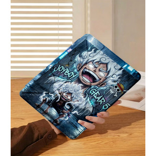 Ốp Lưng Luffy Gear 5 Cho iPad A16 Air 4/5/6/7/8 Pro 11 Y-fold Vỏ Một miếng One Piece iPad Gen 12 11 10 9 8 7 6 5 Mini6/7