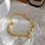 Vòng tay hạt vuông tối giản - Thép titan mạ vàng 18K - Dây chuyền Dainty sang trọng không mài mòn - Bestie & Office Commute