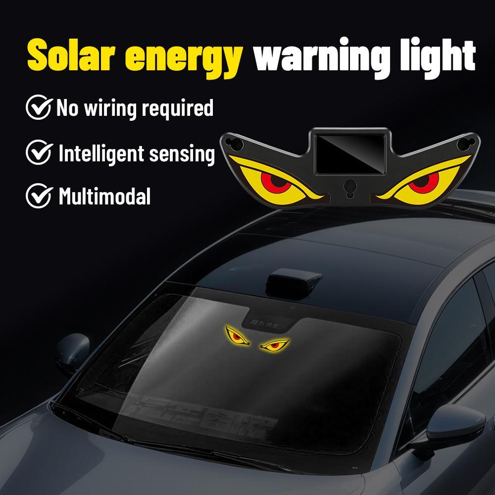 Evil Eye USB LED Neon Light Năng Lượng Mặt Trời Tam Giác An Toàn Đèn Cảnh Báo Trang Trí Nội Thất Ô Tô