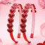 AqToCna Lấp Lánh Hình Trái Tim Kim Cương Giả Đáng Yêu Chủ Đề Ngày Lễ Tình Nhân Phụ Kiện Tóc Cho Kiểu Tóc Dễ Thương Món Quà Hoàn Hảo Cho Nữ AqToCna