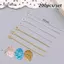 AqToCna 200 Chiếc 35 Mm Mini Dây Kim Loại Kẹp Mắt Đính Hạt Nhỏ Mở Đầu Mắt Chân Kim Cho DIY Thủ Công Bông Tai Phụ Kiện Trang Sức AqToCna