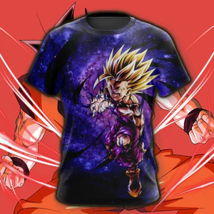 Dragon Ball Teen Gohan Legends Áo thun nam in hình Anime, Áo thun ngắn tay thường ngày