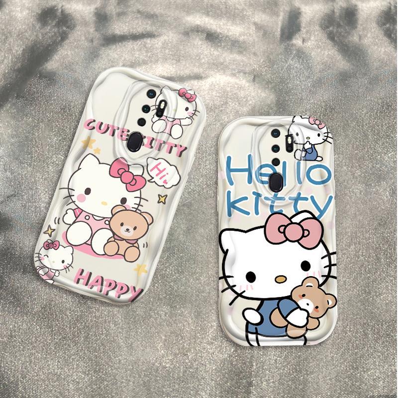 Thích Hợp Cho OPPO A9 2020 A5 2020 3D Cầm Tay Mềm TPU Kitty Rilakkuma Ốp Điện Thoại Chống Sốc