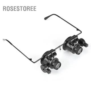 Rosestoree Rosestoree Haofy Chuyên Nghiệp Sửa Chữa Đồng Hồ Mắt 20xMagnifying Kính Lúp Thợ Kim Hoàn Dụng Cụ LED Ống Kính Kính Lúp