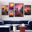 GTA Los Angeles West Coast City Tranh Canvas Chống Thấm Nước Không Khung, Phong Cách Mỹ R Ngôi Sao Nghệ Thuật Treo Tường Trang Trí Cho Phòng Thể Thao Điện Tử Internet Cafe Phòng Ngủ