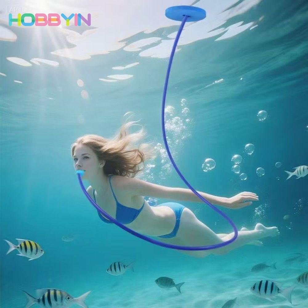HOBBYIN ống thở lặn silicon đơn/đôi nhẹ, chống rung, khô hoàn toàn, có thể gập lại