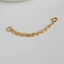 Ánh sáng sang trọng mạ vàng 18K Khóa đa năng Họa tiết mắt mèo Chuỗi mở rộng Thiết kế thích hợp Thời trang Phù hợp với mọi thứ Phụ kiện dây chuyền cho bé Trang sức đa năng Mô-đun DIY có thể được sử dụng làm vòng cổ Vòng tay Dây xích thắt lưng Quần Chuỗi kí
